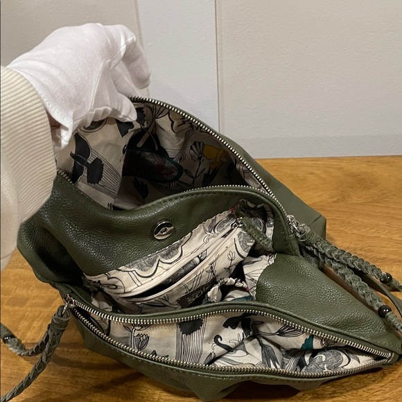 The Sak Olive Green Leather Hobo Bag - Picture 7 of 10